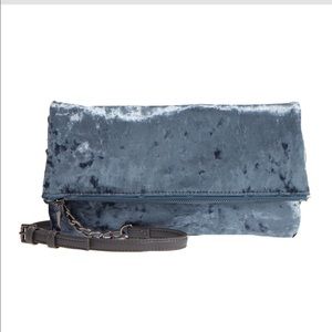 Sole Society Zen Velvet Foldover Clutch